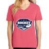 Cotton Women's V-neck Tee sing united test Thumbnail
