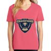 Cotton Women's V-neck Tee sing united test Thumbnail
