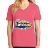Cotton Women's V-neck Tee sing united test Thumbnail