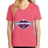 Cotton Women's V-neck Tee sing united test Thumbnail
