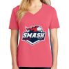 Cotton Women's V-neck Tee sing united test Thumbnail