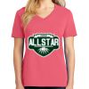 Cotton Women's V-neck Tee sing united test Thumbnail