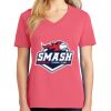 Cotton Women's V-neck Tee sing united test Thumbnail