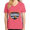 Cotton Women's V-neck Tee sing united test Thumbnail