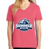 Cotton Women's V-neck Tee sing united test Thumbnail