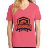 Cotton Women's V-neck Tee sing united test Thumbnail