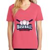 Cotton Women's V-neck Tee sing united test Thumbnail