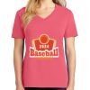 Cotton Women's V-neck Tee sing united test Thumbnail