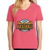 Cotton Women's V-neck Tee sing united test Thumbnail