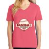 Cotton Women's V-neck Tee sing united test Thumbnail
