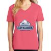Cotton Women's V-neck Tee sing united test Thumbnail