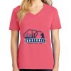 Cotton Women's V-neck Tee sing united test Thumbnail