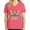 Cotton Women's V-neck Tee sing united test Thumbnail