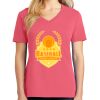 Cotton Women's V-neck Tee sing united test Thumbnail