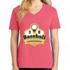 Cotton Women's V-neck Tee sing united test Thumbnail