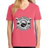 Cotton Women's V-neck Tee sing united test Thumbnail