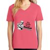 Cotton Women's V-neck Tee sing united test Thumbnail
