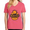 Cotton Women's V-neck Tee sing united test Thumbnail
