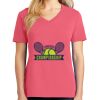 Cotton Women's V-neck Tee sing united test Thumbnail