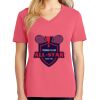 Cotton Women's V-neck Tee sing united test Thumbnail
