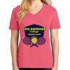 Cotton Women's V-neck Tee sing united test Thumbnail