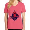 Cotton Women's V-neck Tee sing united test Thumbnail