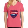 Cotton Women's V-neck Tee sing united test Thumbnail