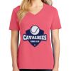 Cotton Women's V-neck Tee sing united test Thumbnail