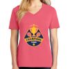 Cotton Women's V-neck Tee sing united test Thumbnail