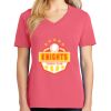 Cotton Women's V-neck Tee sing united test Thumbnail