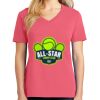 Cotton Women's V-neck Tee sing united test Thumbnail