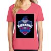 Cotton Women's V-neck Tee sing united test Thumbnail