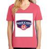 Cotton Women's V-neck Tee sing united test Thumbnail