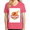 Cotton Women's V-neck Tee sing united test Thumbnail