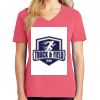 Cotton Women's V-neck Tee sing united test Thumbnail