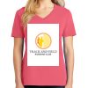 Cotton Women's V-neck Tee sing united test Thumbnail