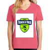 Cotton Women's V-neck Tee sing united test Thumbnail