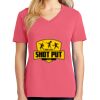 Cotton Women's V-neck Tee sing united test Thumbnail