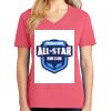 Cotton Women's V-neck Tee sing united test Thumbnail