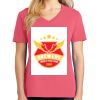 Cotton Women's V-neck Tee sing united test Thumbnail