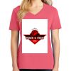 Cotton Women's V-neck Tee sing united test Thumbnail