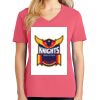 Cotton Women's V-neck Tee sing united test Thumbnail