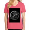 Cotton Women's V-neck Tee sing united test Thumbnail