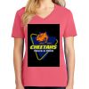 Cotton Women's V-neck Tee sing united test Thumbnail