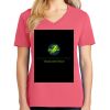 Cotton Women's V-neck Tee sing united test Thumbnail