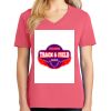 Cotton Women's V-neck Tee sing united test Thumbnail