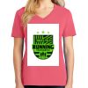 Cotton Women's V-neck Tee sing united test Thumbnail