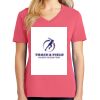 Cotton Women's V-neck Tee sing united test Thumbnail