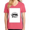 Cotton Women's V-neck Tee sing united test Thumbnail