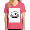 Cotton Women's V-neck Tee sing united test Thumbnail